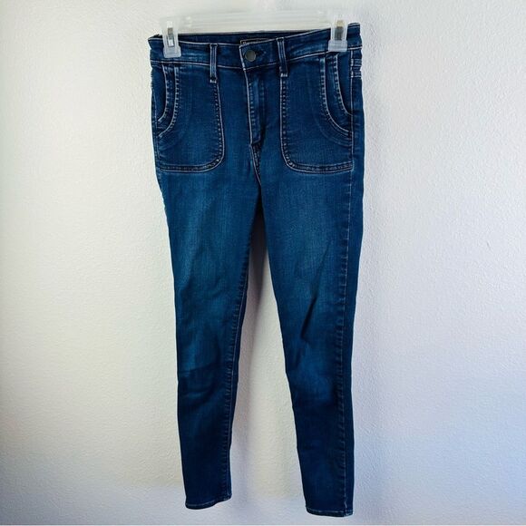 Abercrombie & Fitch Signature Collection Jeans Size 26 Short Flaw - Picture 1 of 6
